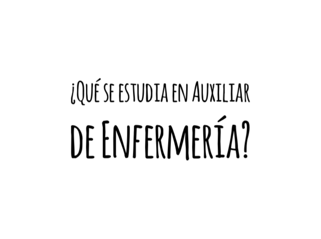 estudiar fp auxiliar de enfermeria